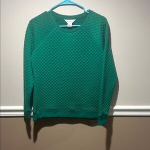 Liz Claiborne Emerald Quilted Top